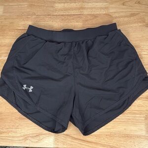 Under Armour black running shorts